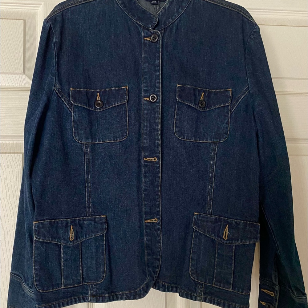 Lands' End Dark Blue Jean Jacket